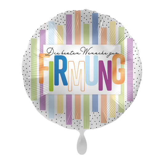 1 Ballon - Firmung Stripes