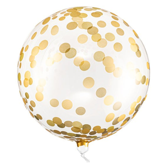 1 Ballon Orbz - Golden Dots